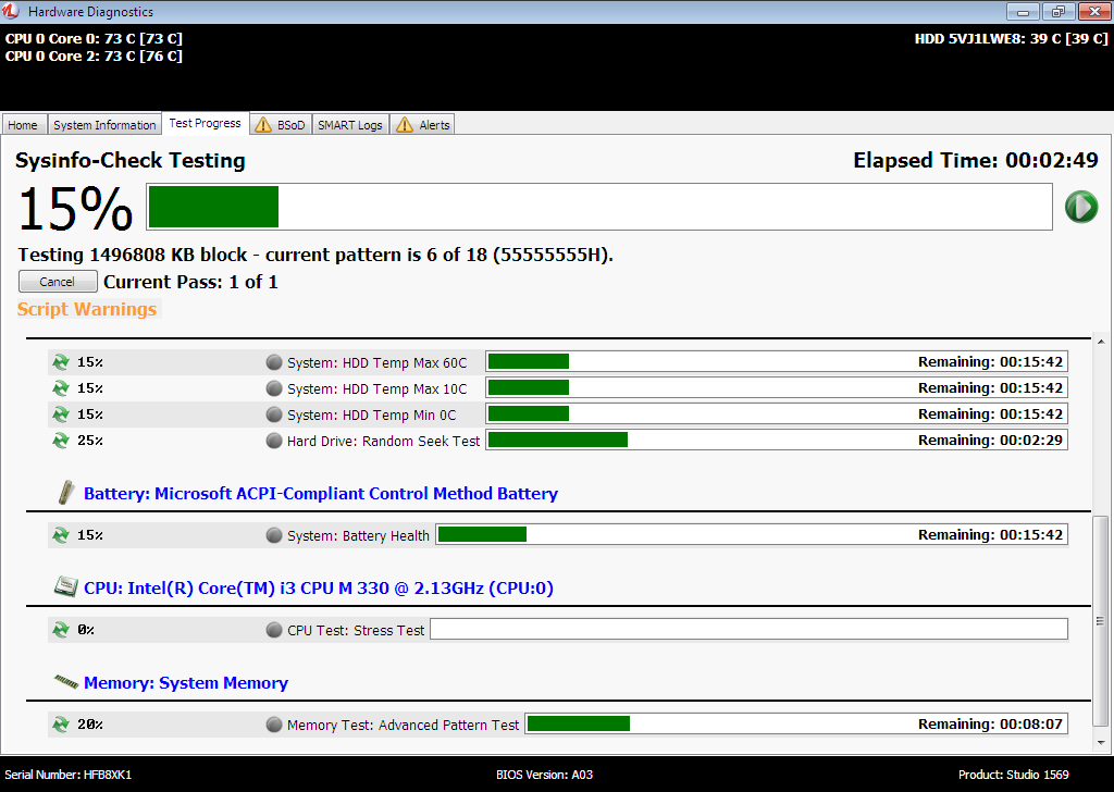 Network testing software